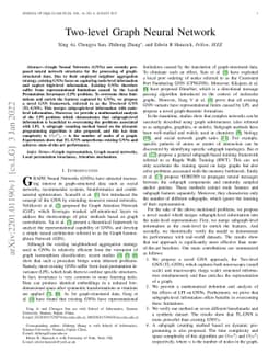 Two-level Graph Neural Network