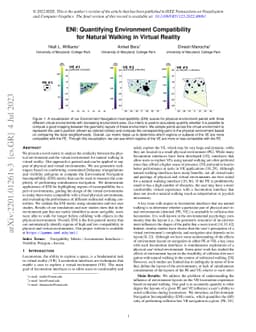 ENI: Quantifying Environment Compatibility for Natural Walking in
  Virtual Reality