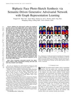 Biphasic Face Photo-Sketch Synthesis via Semantic-Driven Generative
  Adversarial Network with Graph Representation Learning