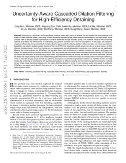 Uncertainty-Aware Cascaded Dilation Filtering for High-Efficiency
  Deraining