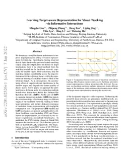 Learning Target-aware Representation for Visual Tracking via Informative
  Interactions