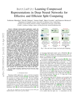 BottleFit: Learning Compressed Representations in Deep Neural Networks
  for Effective and Efficient Split Computing
