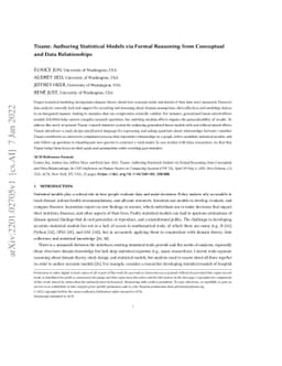 Tisane: Authoring Statistical Models via Formal Reasoning from
  Conceptual and Data Relationships