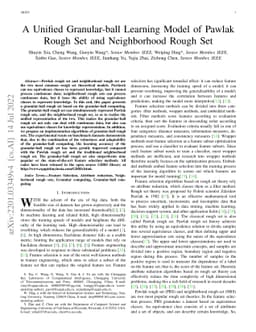 A Unified Granular-ball Learning Model of Pawlak Rough Set and
  Neighborhood Rough Set