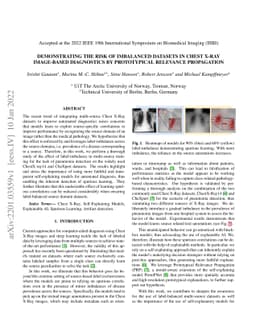 Demonstrating The Risk of Imbalanced Datasets in Chest X-ray Image-based
  Diagnostics by Prototypical Relevance Propagation