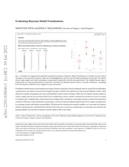 Evaluating Bayesian Model Visualisations
