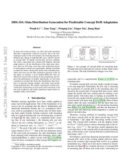 DDG-DA: Data Distribution Generation for Predictable Concept Drift
  Adaptation