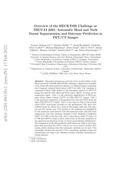 Overview of the HECKTOR Challenge at MICCAI 2021: Automatic Head and
  Neck Tumor Segmentation and Outcome Prediction in PET/CT Images