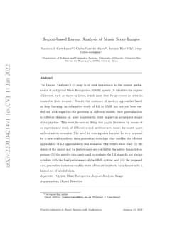 Region-based Layout Analysis of Music Score Images