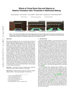 Effects of Virtual Room Size and Objects on Relative Translation Gain
  Thresholds in Redirected Walking