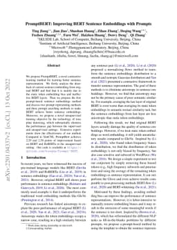 PromptBERT: Improving BERT Sentence Embeddings with Prompts