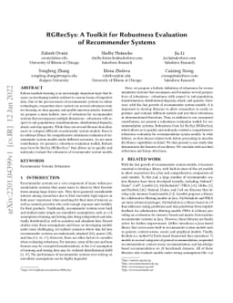 RGRecSys: A Toolkit for Robustness Evaluation of Recommender Systems