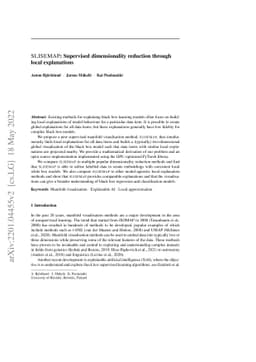 SLISEMAP: Supervised dimensionality reduction through local explanations