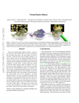 Virtual Elastic Objects
