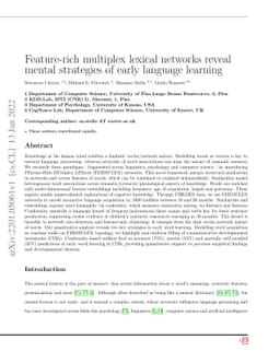 Feature-rich multiplex lexical networks reveal mental strategies of
  early language learning