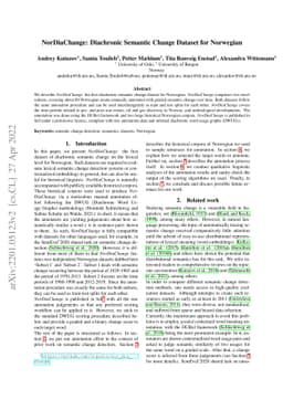 NorDiaChange: Diachronic Semantic Change Dataset for Norwegian