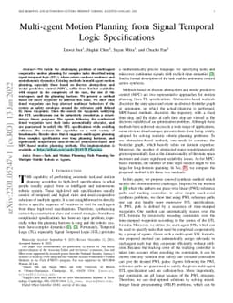 Multi-agent Motion Planning from Signal Temporal Logic Specifications