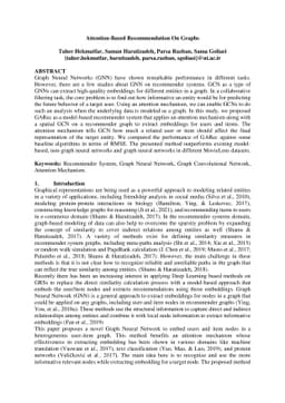 Attention-Based Recommendation On Graphs