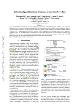 Extracting Space Situational Awareness Events from News Text