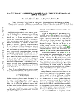 Semantic decoupled representation learning for remote sensing image
  change detection