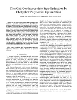 ChevOpt: Continuous-time State Estimation by Chebyshev Polynomial
  Optimization