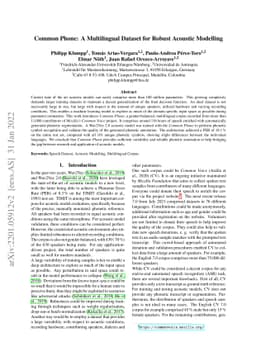 Common Phone: A Multilingual Dataset for Robust Acoustic Modelling
