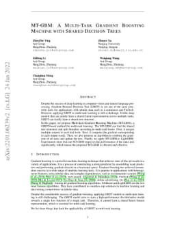 MT-GBM: A Multi-Task Gradient Boosting Machine with Shared Decision
  Trees