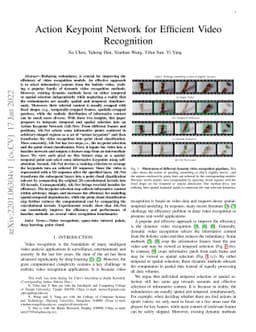 Action Keypoint Network for Efficient Video Recognition