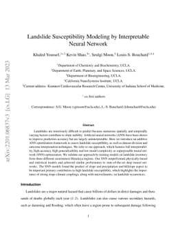 Landslide Susceptibility Modeling by Interpretable Neural Network