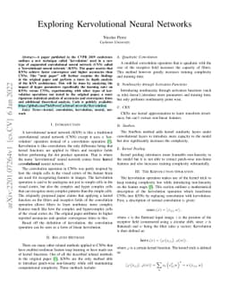 Exploring Kervolutional Neural Networks
