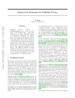 Kantorovich Mechanism for Pufferfish Privacy