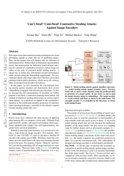 Can't Steal? Cont-Steal! Contrastive Stealing Attacks Against Image
  Encoders