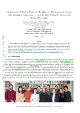 GroupGazer: A Tool to Compute the Gaze per Participant in Groups with
  integrated Calibration to Map the Gaze Online to a Screen or Beamer
  Projection