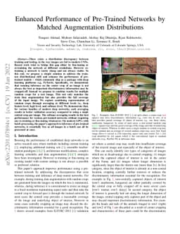Enhanced Performance of Pre-Trained Networks by Matched Augmentation
  Distributions