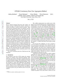 CPTAM: Constituency Parse Tree Aggregation Method