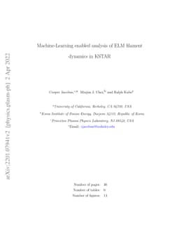Machine-Learning enabled analysis of ELM filament dynamics in KSTAR