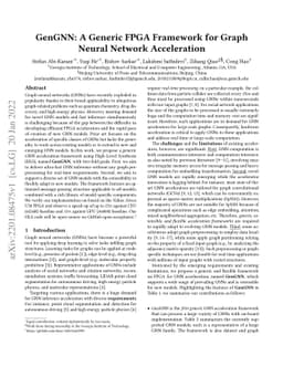 GenGNN: A Generic FPGA Framework for Graph Neural Network Acceleration