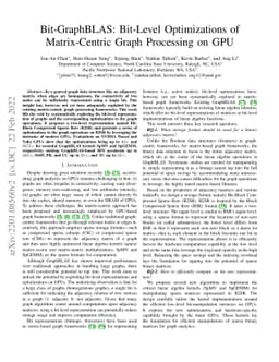 Bit-GraphBLAS: Bit-Level Optimizations of Matrix-Centric Graph
  Processing on GPU