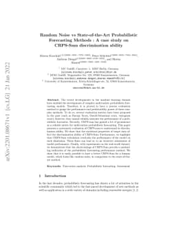 Random Noise vs State-of-the-Art Probabilistic Forecasting Methods : A
  Case Study on CRPS-Sum Discrimination Ability