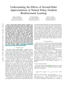Understanding the Effects of Second-Order Approximations in Natural
  Policy Gradient Reinforcement Learning