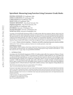 SpiroMask: Measuring Lung Function Using Consumer-Grade Masks