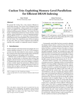 Cuckoo Trie: Exploiting Memory-Level Parallelism for Efficient DRAM
  Indexing