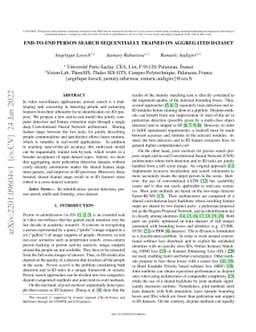 End-to-end Person Search Sequentially Trained on Aggregated Dataset