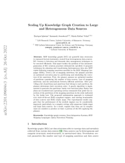 Scaling Up Knowledge Graph Creation to Large and Heterogeneous Data
  Sources