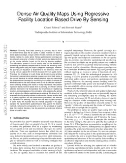 Dense Air Quality Maps Using Regressive Facility Location Based Drive By
  Sensing