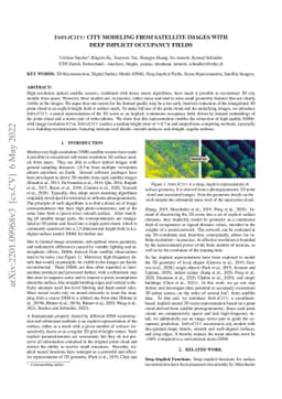 ImpliCity: City Modeling from Satellite Images with Deep Implicit
  Occupancy Fields