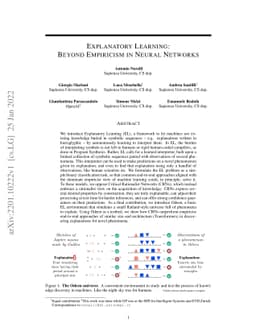 Explanatory Learning: Beyond Empiricism in Neural Networks