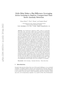Little Help Makes a Big Difference: Leveraging Active Learning to
  Improve Unsupervised Time Series Anomaly Detection