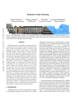 Projective Urban Texturing