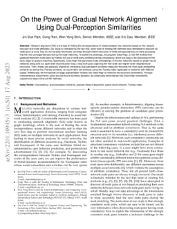 On the Power of Gradual Network Alignment Using Dual-Perception
  Similarities